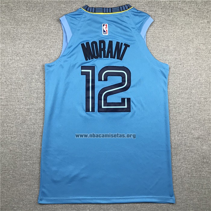 Camiseta Memphis Grizzlies Ja Morant NO 12 Statement 2019-20 Azul